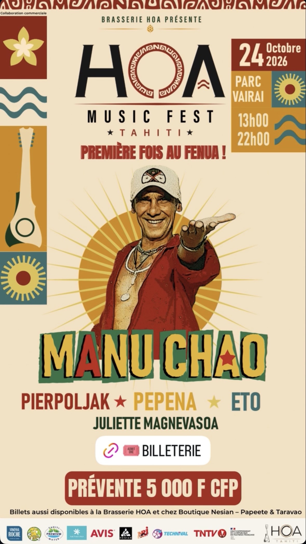 Story HOA Music Fest : affiche de l’événement et lien billetterie
